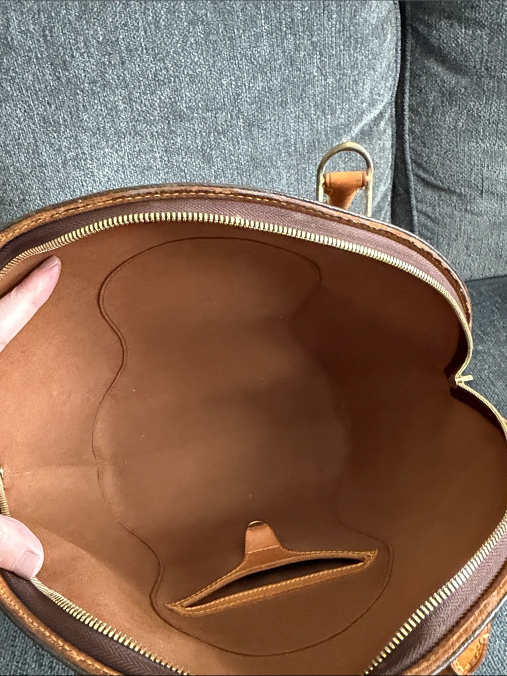 Louis Vuitton Monogram Ellipse MM Brown/Tan Top-Handle Satchel - Picture 11 of 12